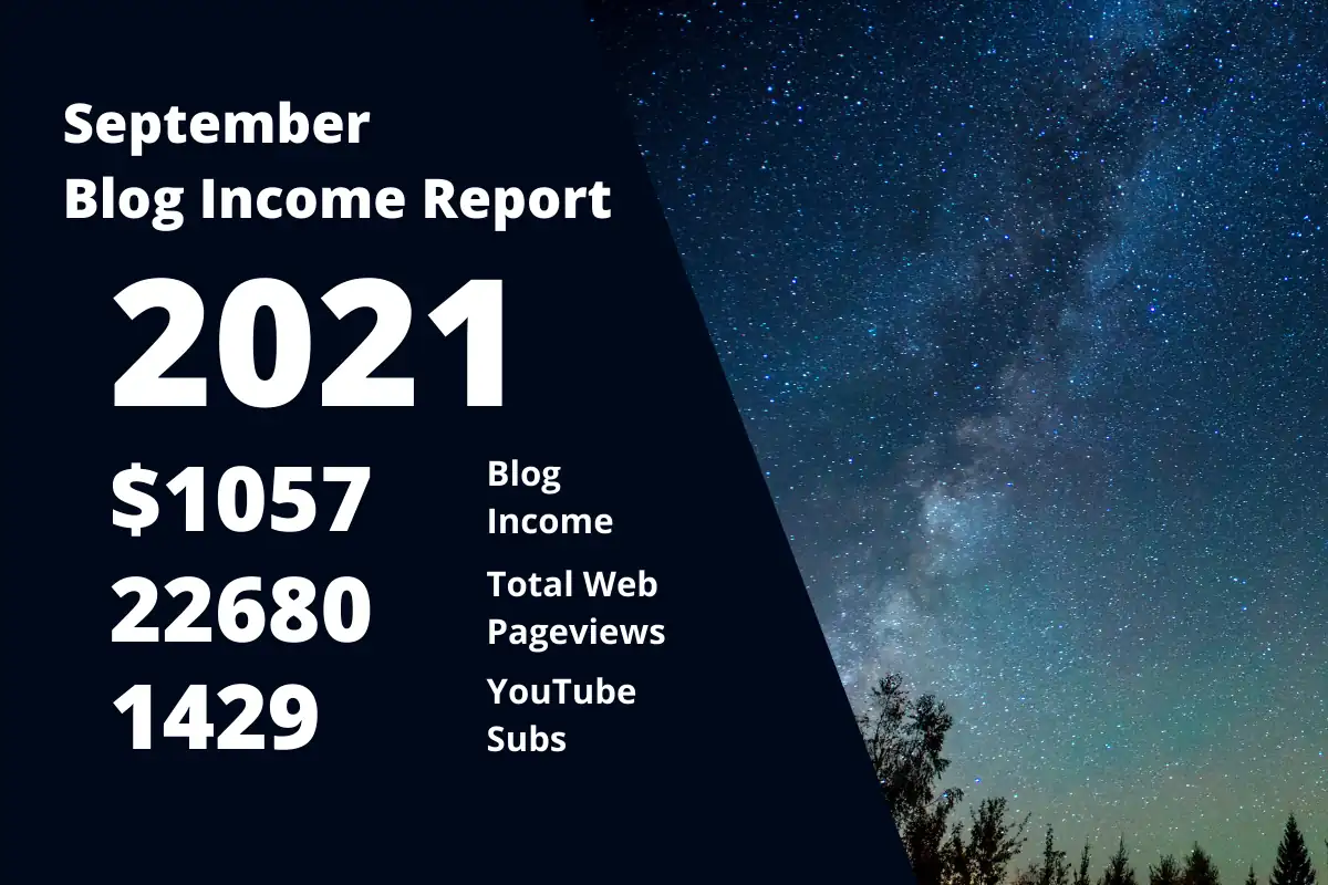 September 2021 – Monthly Income Report